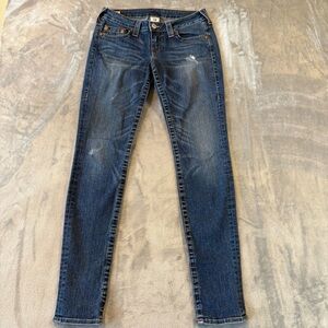 True Religion Skinny Distressed Denim Wmn’s Jeans Sz 29